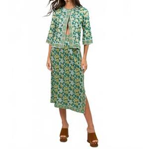 NEW CECILIA PRADO audrey midi skirt in green
